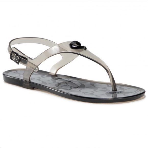 Coach Natalee Jelly Thong Sandals Size 5B - Picture 2 of 7